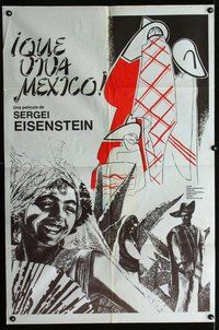 n773 QUE VIVA MEXICO Argentinean poster 1979 Sergei Eisenstein's reconstructed classic!