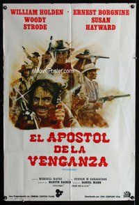 n776 REVENGERS Argentinean movie poster '72 William Holden