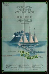 n782 SAILOR FROM GIBRALTAR Argentinean movie poster '67 cool art!