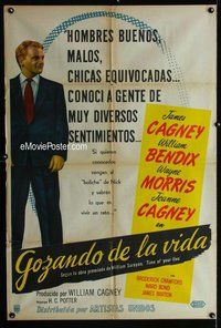 n819 TIME OF YOUR LIFE Argentinean movie poster '47 James Cagney