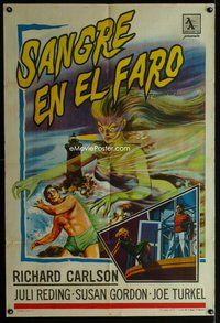 n824 TORMENTED Argentinean movie poster '60 cool horror art!