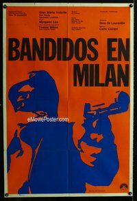 n837 VIOLENT FOUR Argentinean one-sheet movie poster '68 Gian Maria Volonte