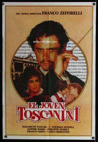 n855 YOUNG TOSCANINI Argentinean movie poster '88 Zeffirelli