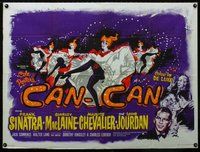 n087 CAN-CAN British quad movie poster '60 Frank Sinatra, MacLaine