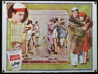 n092 COLLEGE British quad movie poster R60s classic Buster Keaton!