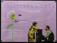 n104 FUNNY LADY British quad movie poster '75 Barbra Streisand, Caan