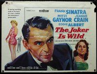 n118 JOKER IS WILD British quad movie poster '57 Frank Sinatra, Gaynor
