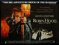 n138 ROBIN HOOD PRINCE OF THIEVES British quad movie poster '91
