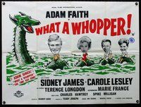 n152 WHAT A WHOPPER British quad movie poster '63 Loch Ness Monster!