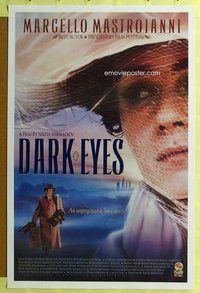 p118 DARK EYES int'l one-sheet movie poster '87 Marcello Mastroianni