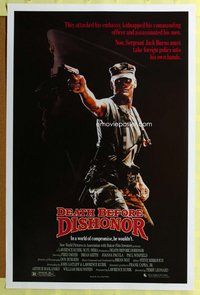 p120 DEATH BEFORE DISHONOR one-sheet movie poster '86 Fred Dryer, Keith