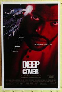 p122 DEEP COVER DS one-sheet movie poster '92 Laurence Fishburne, Goldblum
