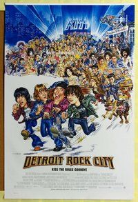 p124 DETROIT ROCK CITY DS one-sheet movie poster '99 KISS, Phil Roberts art!