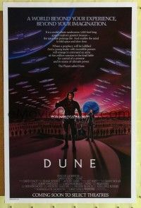 p133 DUNE advance one-sheet movie poster '84 David Lynch sci-fi fantasy epic!
