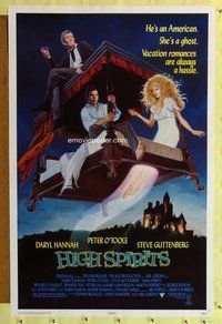 p179 HIGH SPIRITS one-sheet movie poster '88 Daryl Hannah, Peter O'Toole