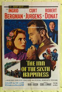 p029 INN OF THE SIXTH HAPPINESS one-sheet movie poster '59 Bergman, Jurgens