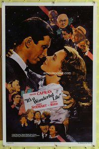 p191 IT'S A WONDERFUL LIFE Kilian one-sheet movie poster R90 James Stewart