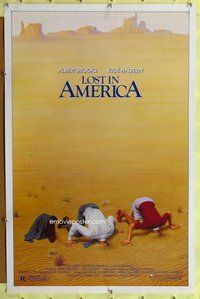 p216 LOST IN AMERICA one-sheet movie poster '85 Albert Brooks, great image!