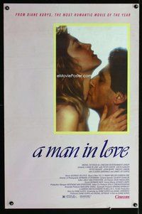 p223 MAN IN LOVE one-sheet movie poster '87 Greta Scacchi, Peter Coyote