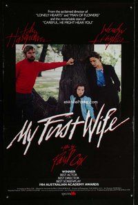 p233 MY FIRST WIFE one-sheet movie poster '84 John Hargreaves