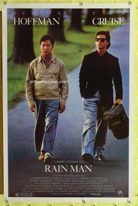 p253 RAIN MAN one-sheet movie poster '88 Tom Cruise, Dustin Hoffman