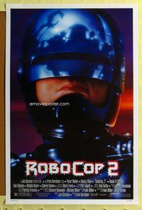 p262 ROBOCOP 2 DS one-sheet movie poster '90 Peter Weller, cyborg policeman!