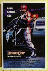 p261 ROBOCOP one-sheet movie poster '87 Paul Verhoeven, classic sci-fi!