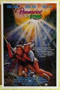 p263 ROMANCING THE STONE int'l one-sheet movie poster '84 Robert Zemeckis