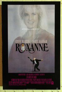 p265 ROXANNE one-sheet movie poster '87 Steve Martin, Hannah, Schepisi