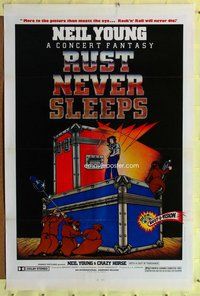p269 RUST NEVER SLEEPS one-sheet movie poster '79 Neil Young, Jim Evans art