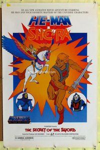 p274 SECRET OF THE SWORD one-sheet movie poster '85 Masters of the Universe!