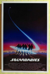 p278 SOLARBABIES one-sheet movie poster '86 cool outer space artwork!