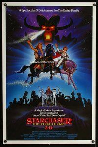p285 STARCHASER one-sheet movie poster '84 sci-fi cartoon!