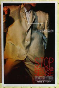 p286 STOP MAKING SENSE one-sheet movie poster '84 Demme, Talking Heads!