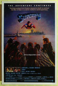 p288 SUPERMAN 2 one-sheet movie poster '81 Christopher Reeve, Terence Stamp