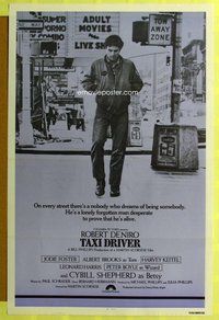 p291 TAXI DRIVER int'l one-sheet movie poster '76 Robert De Niro, Scorsese