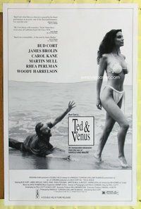 p292 TED & VENUS one-sheet movie poster '91 Bud Cort, sexy Carol Kane!