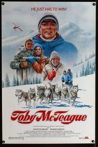 p295 TOBY MCTEAGUE one-sheet movie poster '86 Shirak dog sled artwork!