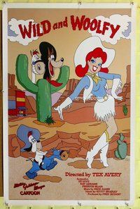 p308 WILD & WOOLFY Kilian one-sheet movie poster R90 Droopy western cartoon!