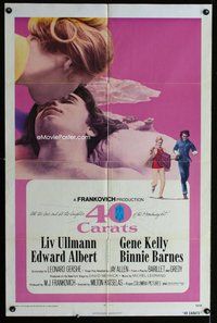 s015 40 CARATS one-sheet movie poster '73 Liv Ullmann, Edward Albert