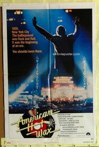 s055 AMERICAN HOT WAX one-sheet movie poster '78 Alan Freed, rock 'n' roll!