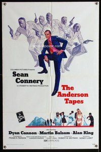 s063 ANDERSON TAPES one-sheet movie poster '71 Sean Connery, Dyan Cannon