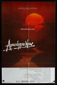 s071 APOCALYPSE NOW advance one-sheet movie poster '79 Coppola, Bob Peak art