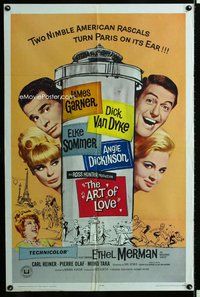 s077 ART OF LOVE one-sheet movie poster '65 Dick Van Dyke, Elke Sommer