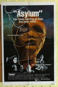 s079 ASYLUM one-sheet movie poster '72 Peter Cushing, Britt Ekland, Bloch