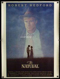 t070 NATURAL Thirty by Forty movie poster '84 Robert Redford, baseball!