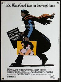 t071 NEXT STOP GREENWICH VILLAGE Thirty by Forty movie poster '76 Glazer art!
