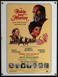 t091 ROBIN & MARIAN Thirty by Forty movie poster '76 Connery, Audrey Hepburn