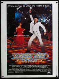 t094 SATURDAY NIGHT FEVER Thirty by Forty movie poster '77 John Travolta