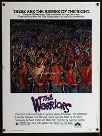 t122 WARRIORS Thirty by Forty movie poster '79 Walter Hill, Jarvis artwork!